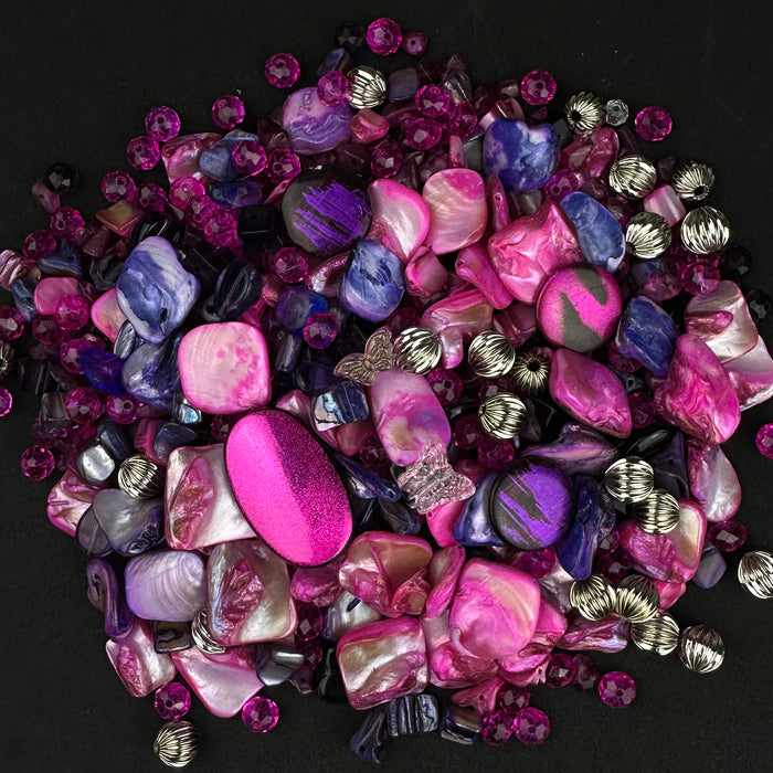 Limited Edition Premium Bead Mix - Purple/Hot Pink