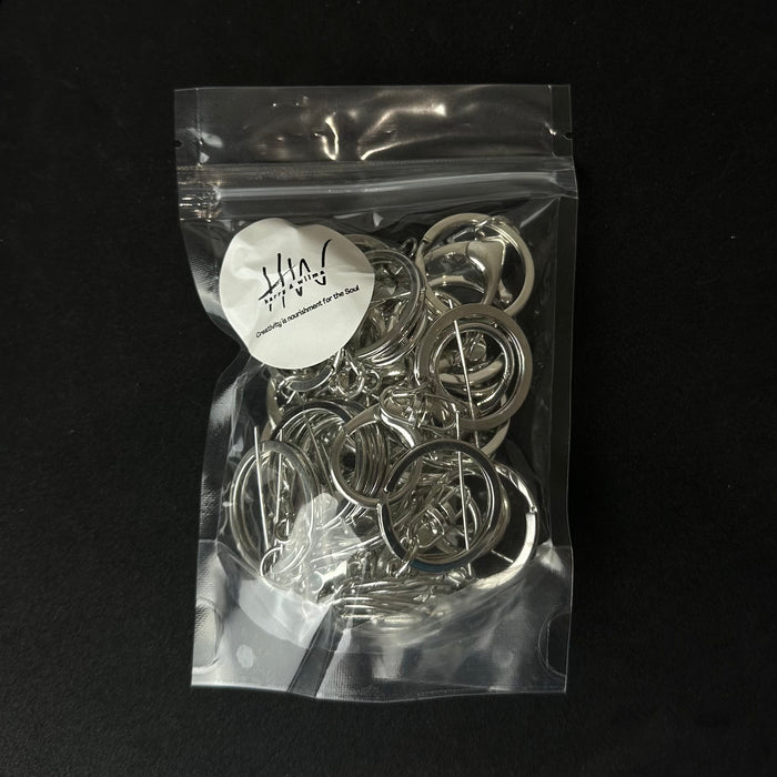 Keychains Silver with Large Lobster Clasp (Nickel Free) 20pc Harry&Wilma