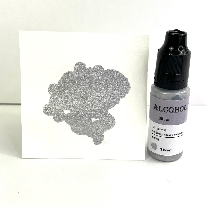 Alcohol Ink Metallic Colour Silver - Harry & Wilma