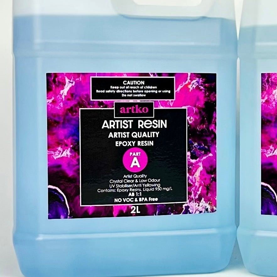 Artist 2 litre PART A ONLY Epoxy Resin - Artist Quality 1:1 Ratio ...