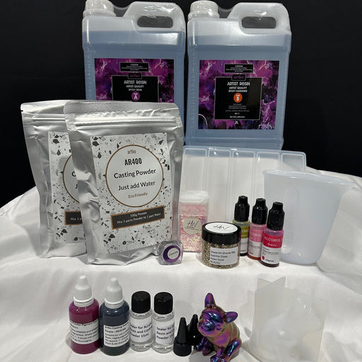 Artist 4 litre Epoxy Resin and Casting Powder Creative Kit - Harry & Wilma