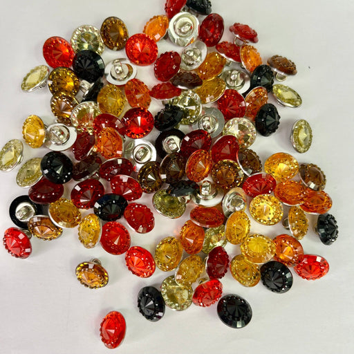 Autumn Colours 100pc Sparkle Buttons