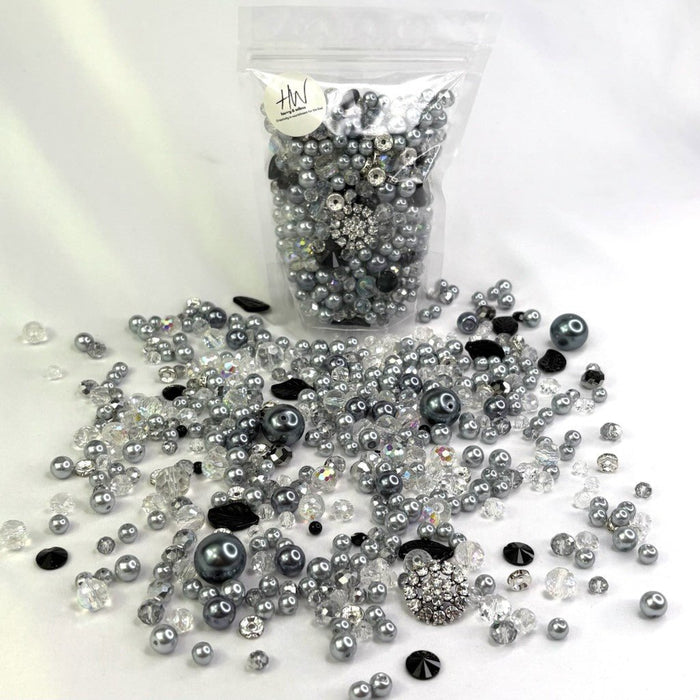 Bead Mix - Silver Black - Harry & Wilma