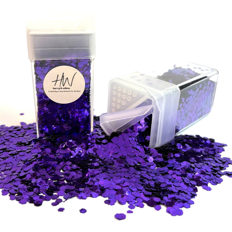 Biodegradable Chunky Glitter - Deep Rich Purple - Harry & Wilma