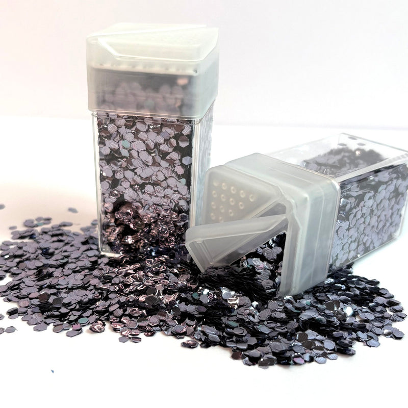 Biodegradable Chunky Glitter - Gunmetal - Harry & Wilma