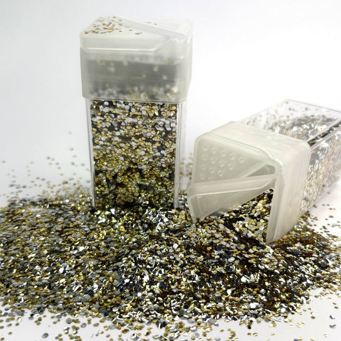 Biodegradable Chunky Golden Silver Glitter - Harry & Wilma