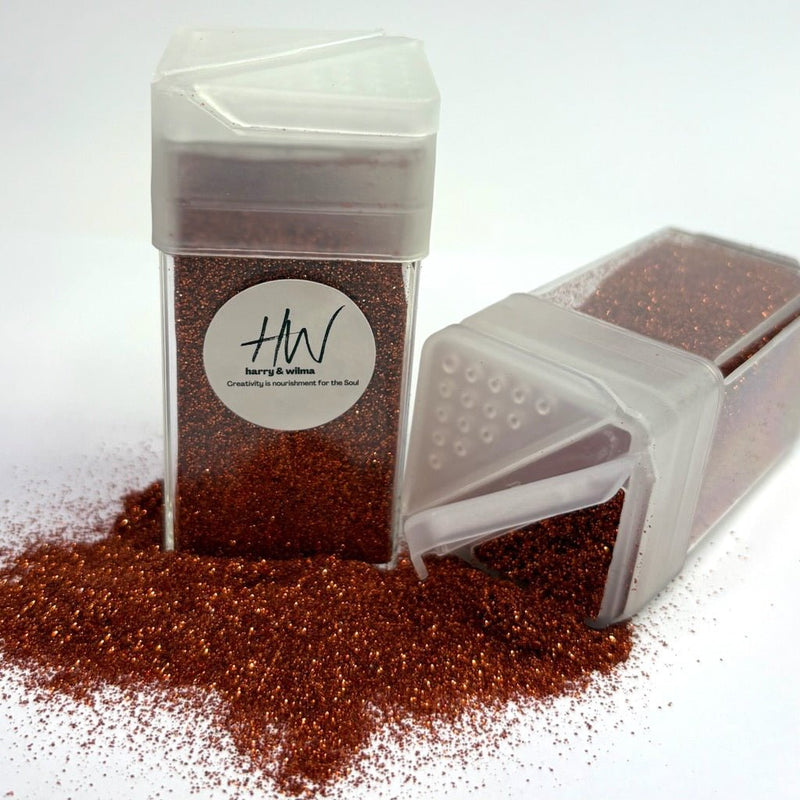 Biodegradable Extra Fine Glitter - Bright Copper - Harry & Wilma