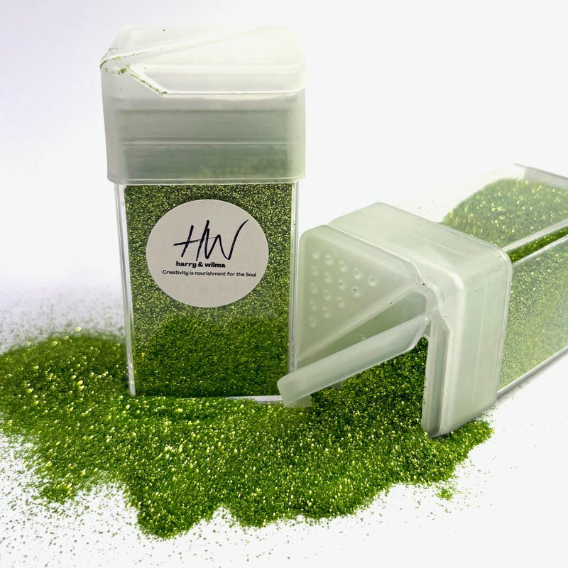 Biodegradable Extra Fine Glitter - Lime Lights - Harry & Wilma
