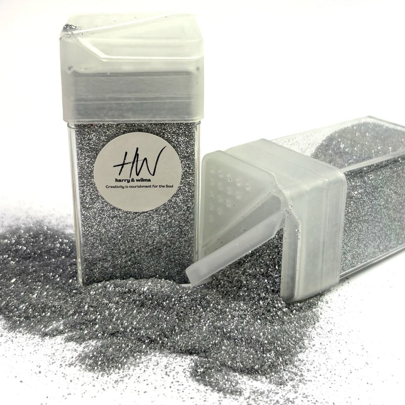 Biodegradable Extra Fine Glitter - Silver Lights - Harry & Wilma