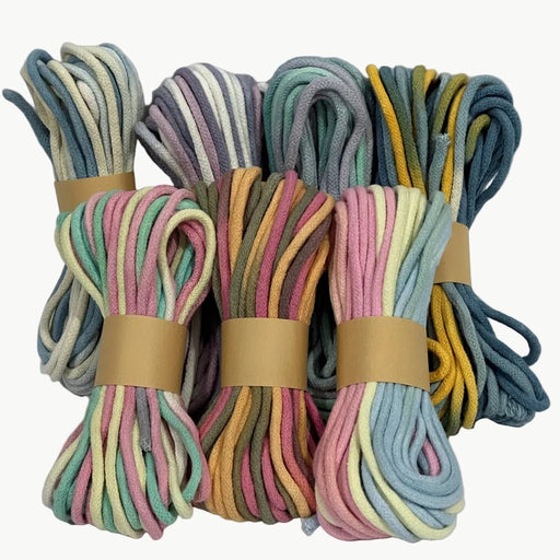 Braided Macrame Cord Set of 7 hanks - Harry & Wilma