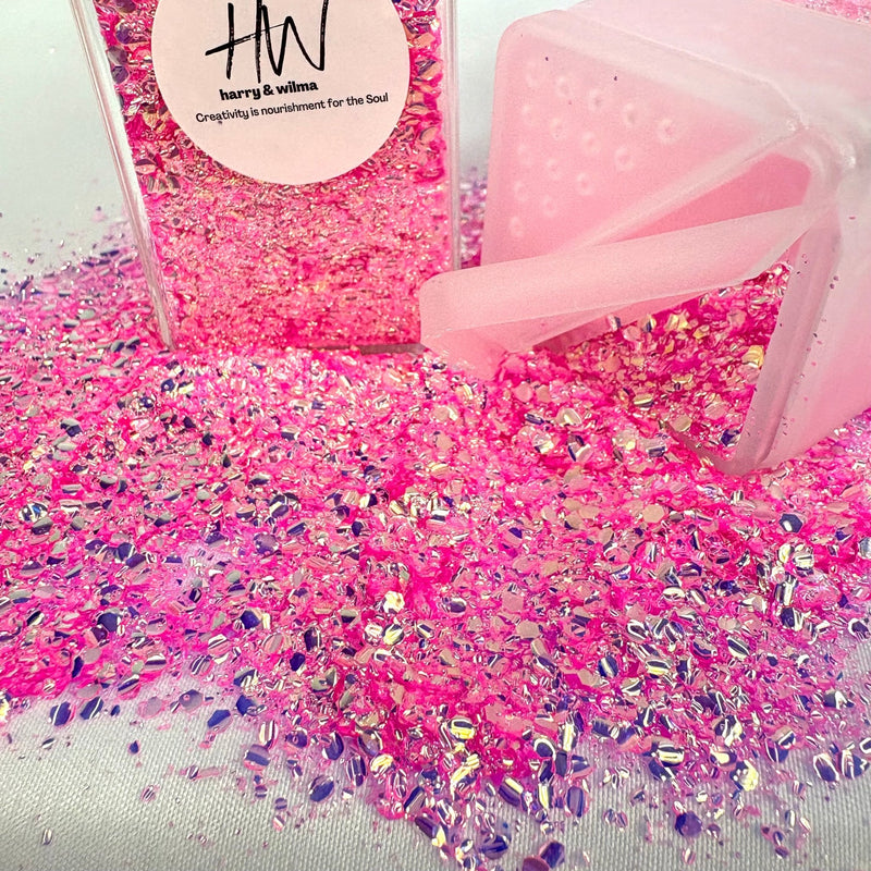 Bubble Beads Glitter - Pink 42g - Harry & Wilma