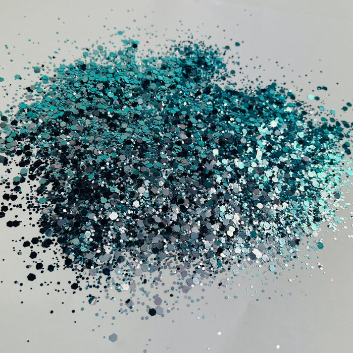 Chameleon Aurora Glitter 42g Pale Blue Turq Silver - Harry & Wilma