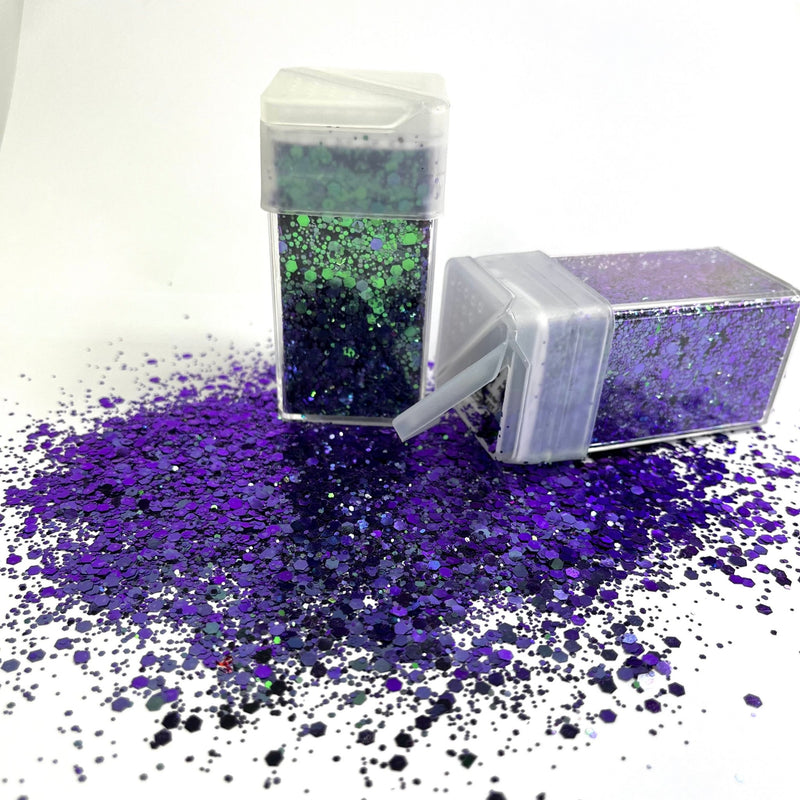 Chameleon Aurora Glitter 42g Purple Black - Harry & Wilma