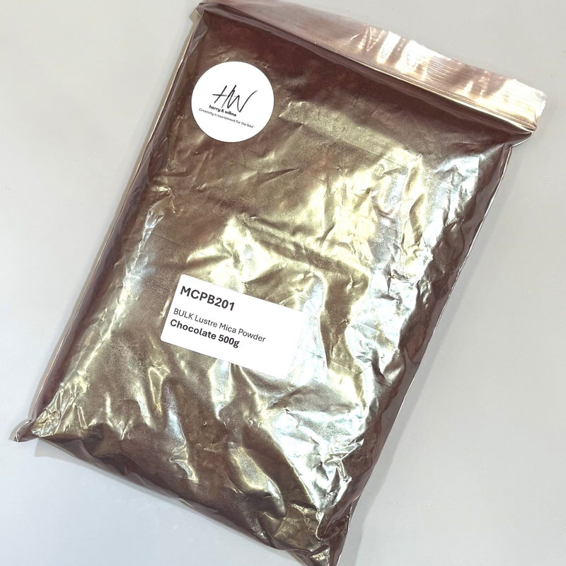 Chocolate BULK Lustre Mica Powder 500g bag - Harry & Wilma