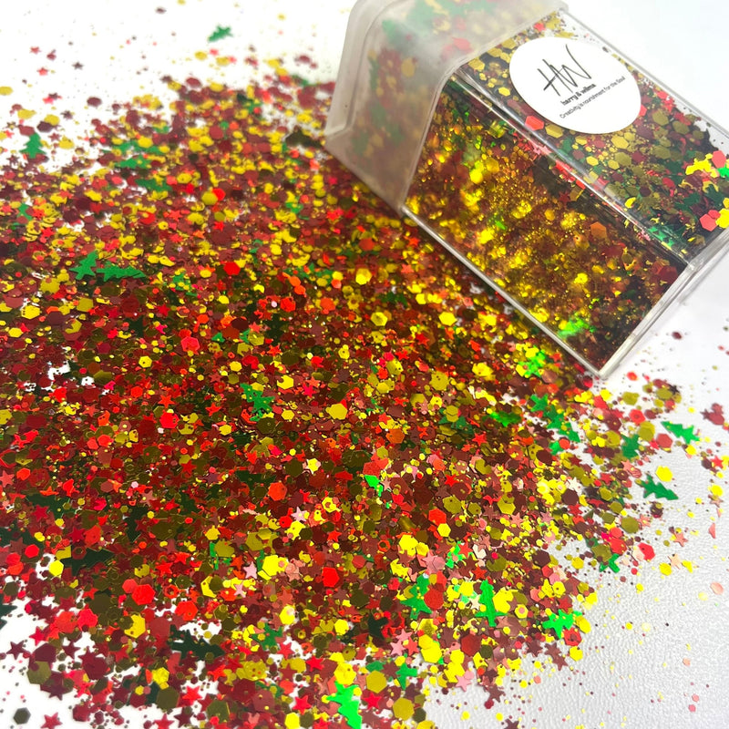 Christmas Glitter Mix 1.5oz jar - Harry & Wilma