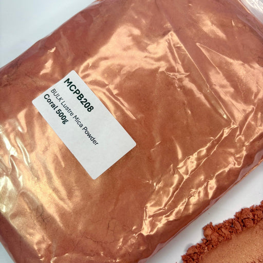 Coral BULK Lustre Mica Powder 500g bag - Harry & Wilma
