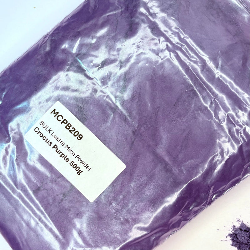 Crocus Purple BULK Lustre Mica Powder 500g bag - Harry & Wilma