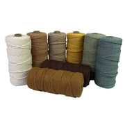 Earth Tones 3mm Macrame Bundle 8 rolls - Harry & Wilma