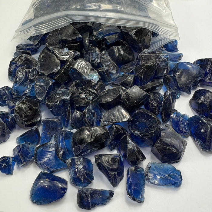 Fire Glass 1kg bag Blue - Harry & Wilma