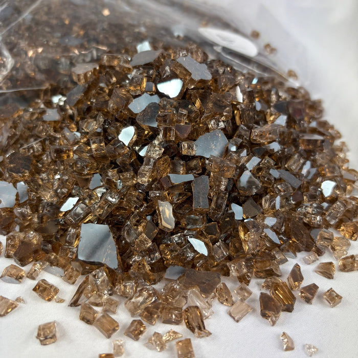 Fire Glass 1kg bag - Copper 1/4" - Harry & Wilma