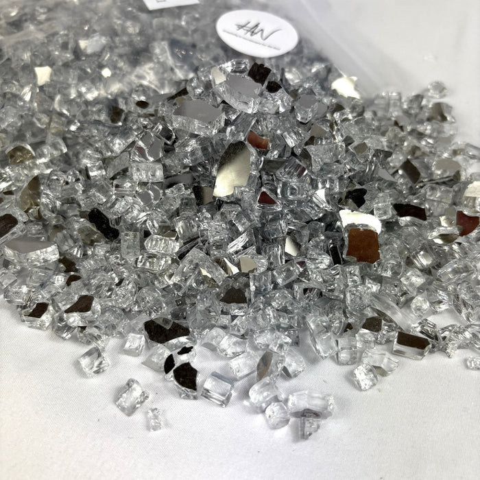 Fire Glass 1kg bag - Crystal Small (0.6cm 1/4") - Harry & Wilma