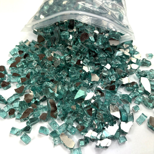 Fire Glass 1kg bag - Water Blue 1/4" - Harry & Wilma