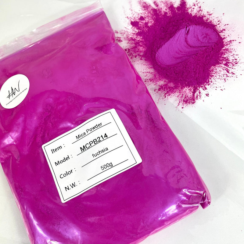 Fuchsia BULK Lustre Mica Powder 500g bag - Harry & Wilma