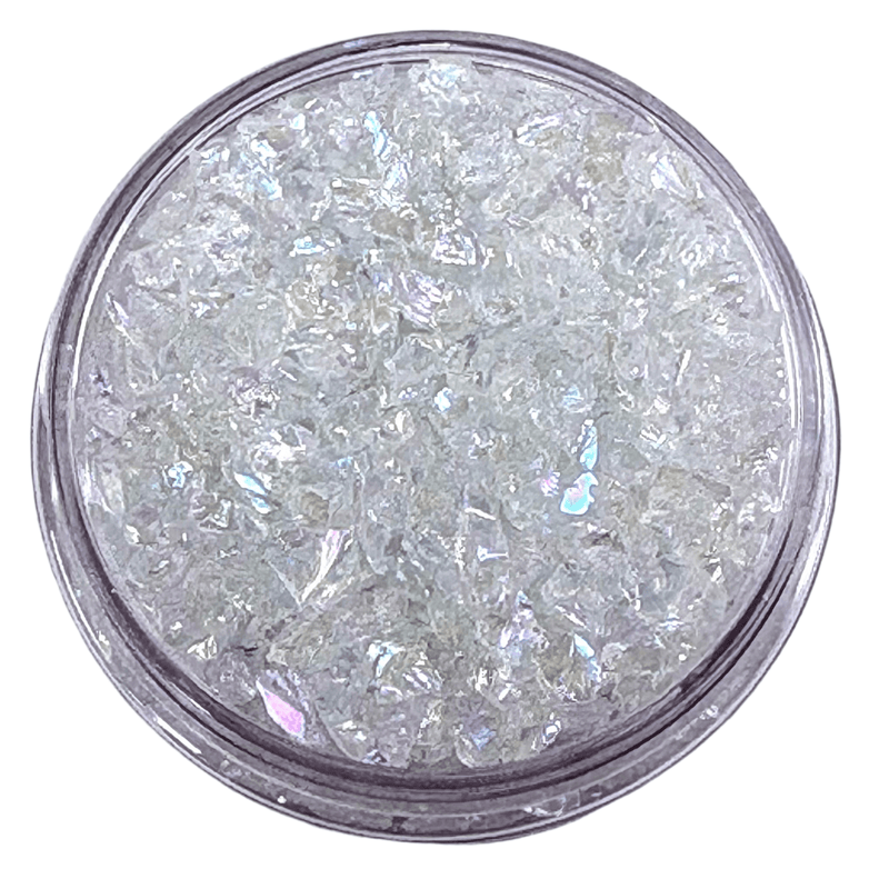 Glass Art Shards 90g Jar - Sparkle Glass Aurora Borealis - Harry & Wilma