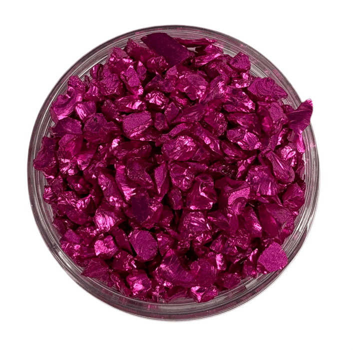 Glass Art Shards 90g Jar - Sparkle Glass Chunky Hot Hot Pink - Harry & Wilma