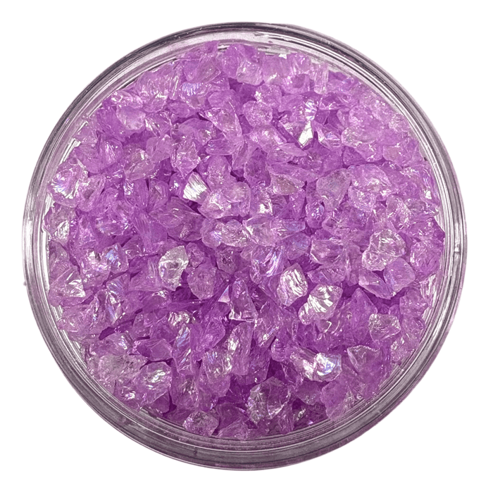 Glass Art Shards 90g Jar - Sparkle Glass Lavender Aurora - Harry & Wilma