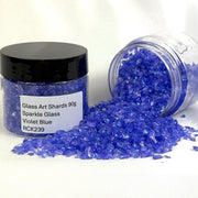 Glass Art Shards 90g Jar - Sparkle Glass Violet Blue - Harry & Wilma