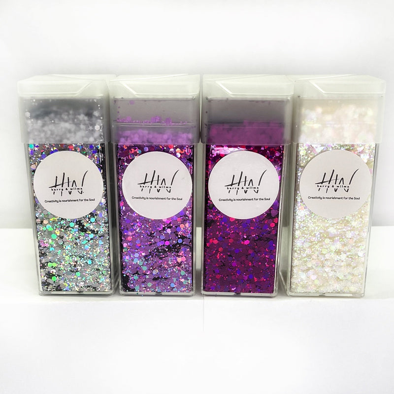 Glitter Bundle - Large Super Chunky 4 x 125g Set A - Harry & Wilma