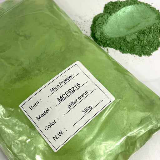 Glitter Green BULK Lustre Mica Powder 500g bag - Harry & Wilma