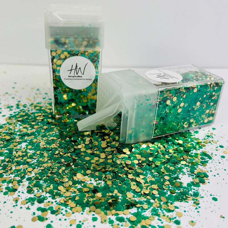 Glitter Matte Mix Spearmint 42g - Harry & Wilma