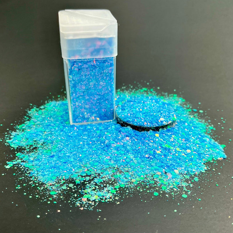 Glow in the Dark Glitter Blue Lights 42g - Harry & Wilma