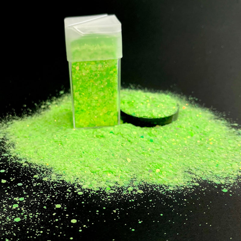 Glow in the Dark Glitter Green lights 42g - Harry & Wilma