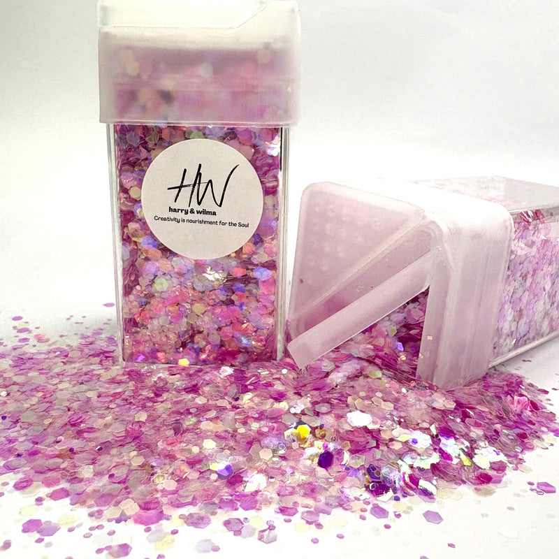 Glow in the dark glitter - Hot Pink 42g - Harry & Wilma