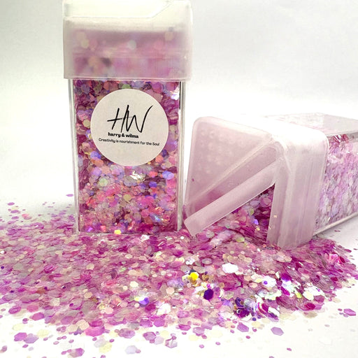 Glow in the dark glitter - Hot Pink 42g - Harry & Wilma