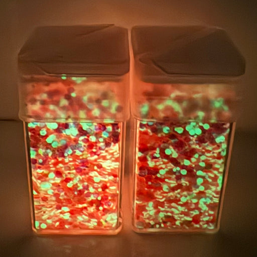 Glow in the dark glitter - Pastel Pink 42g - Harry & Wilma