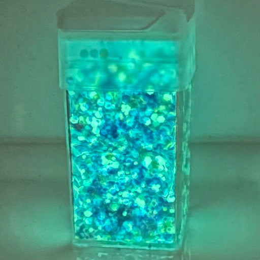 Glow in the dark glitter - Sea Blue 42g - Harry & Wilma