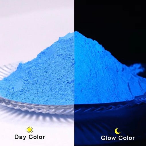 Glow In The Dark Powder BULK 500g Blue to Blue - Harry & Wilma