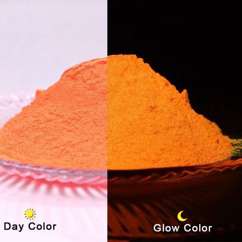 Glow In The Dark Powder BULK 500g - Orange - Harry & Wilma