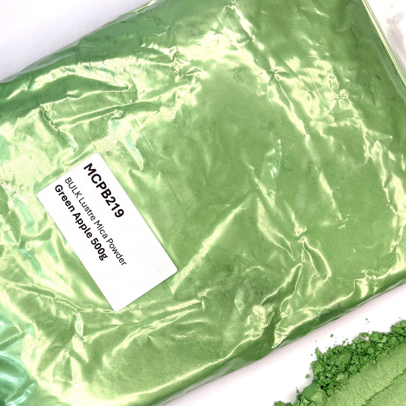 Green Apple BULK Lustre Mica Powder 500g bag - Harry & Wilma