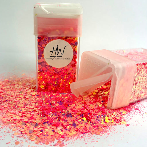 High Sparkle glitter - Pink Punch 42g - Harry & Wilma