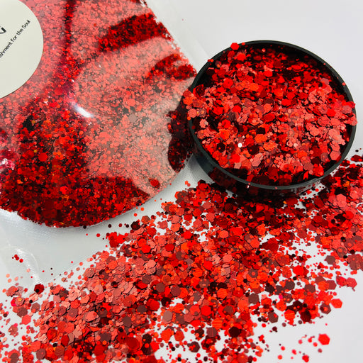 Super Sparkle Extreme Holographic Glitter 20g - Magic Red