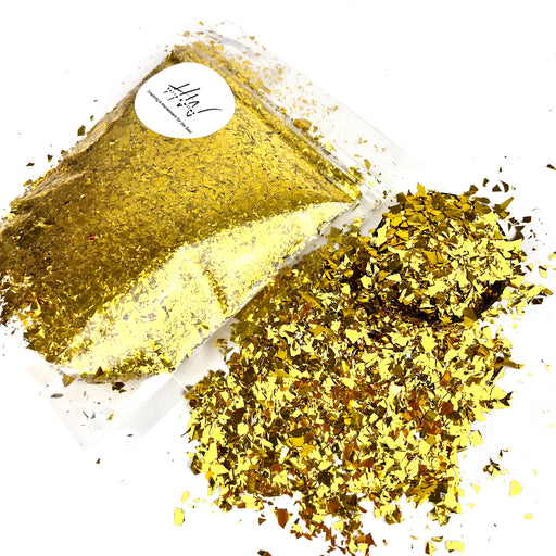 Glitter Irregular Flakes 50g - Gold
