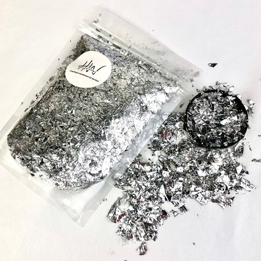 Glitter Irregular Flakes 25g - Silver
