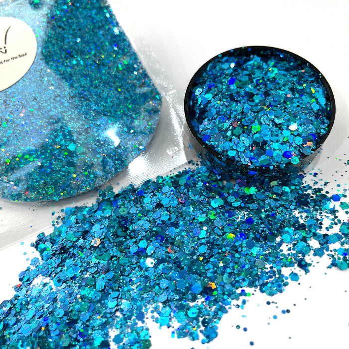 Super Sparkle Extreme Holographic Glitter 20g - Turquoise