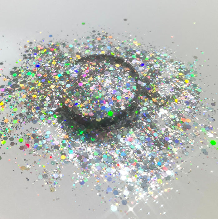 Super Sparkle Extreme Holographic Glitter 20g - Silver
