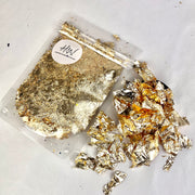 Glitter Irregular Foil Leafing Flakes - Gold